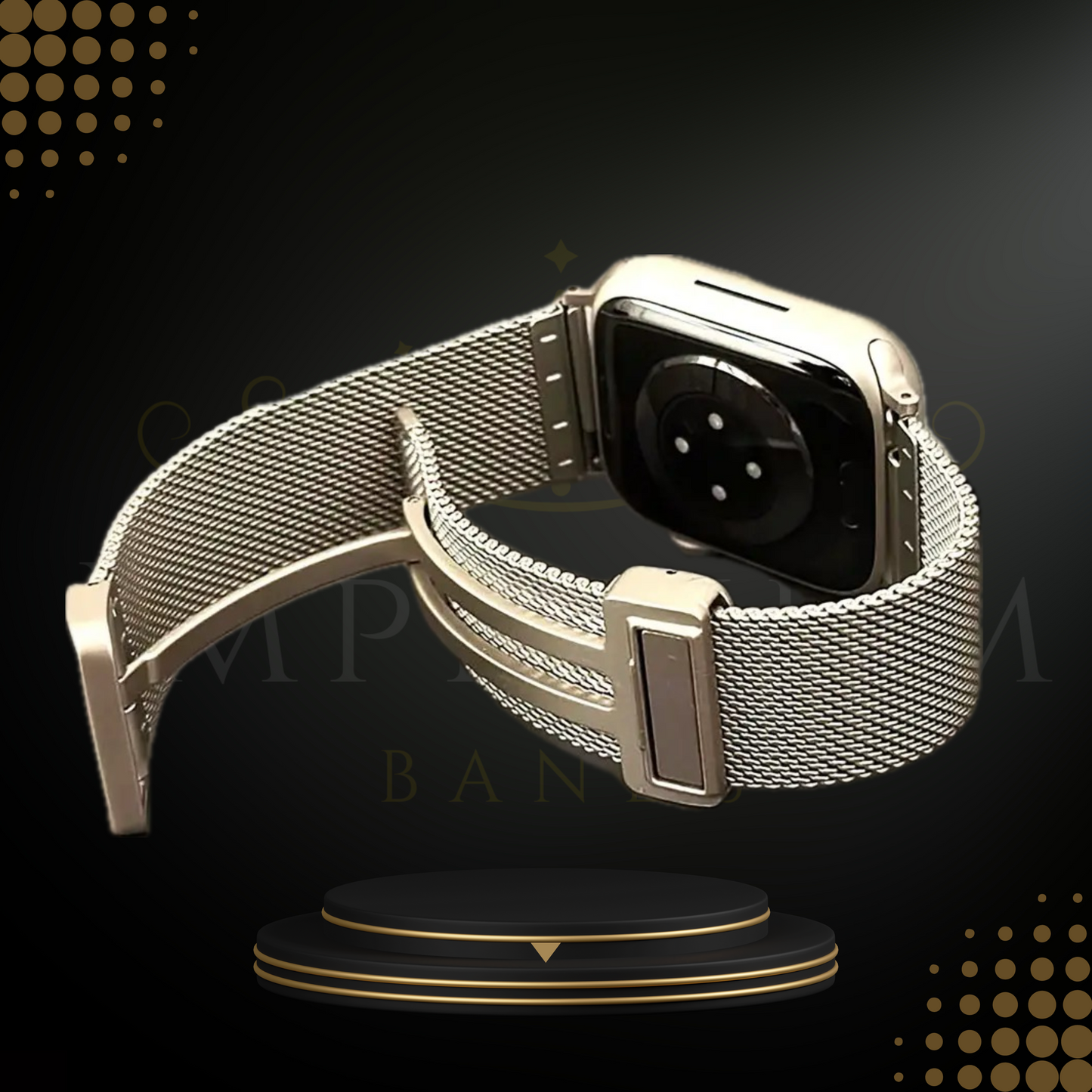 Black Milanese Magic Watchband™ for Apple Watch