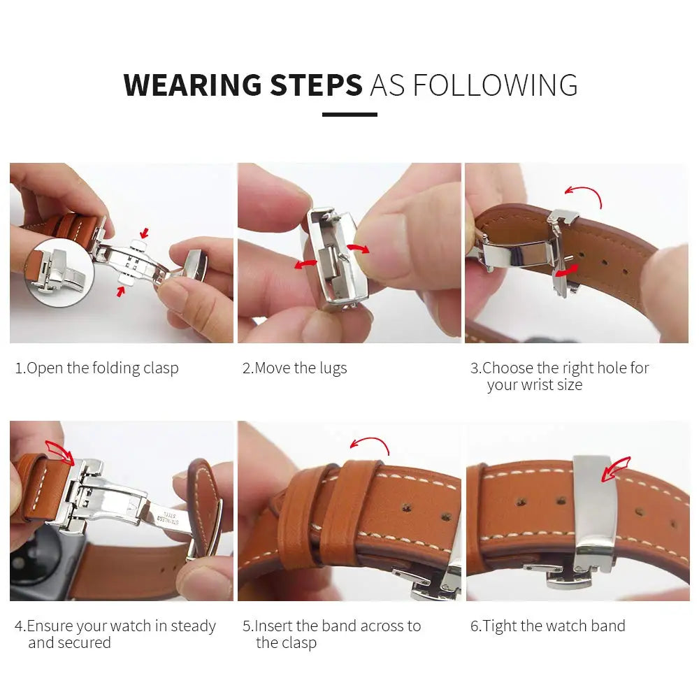 Timeless Leather Strap Collection™ for Apple Watch